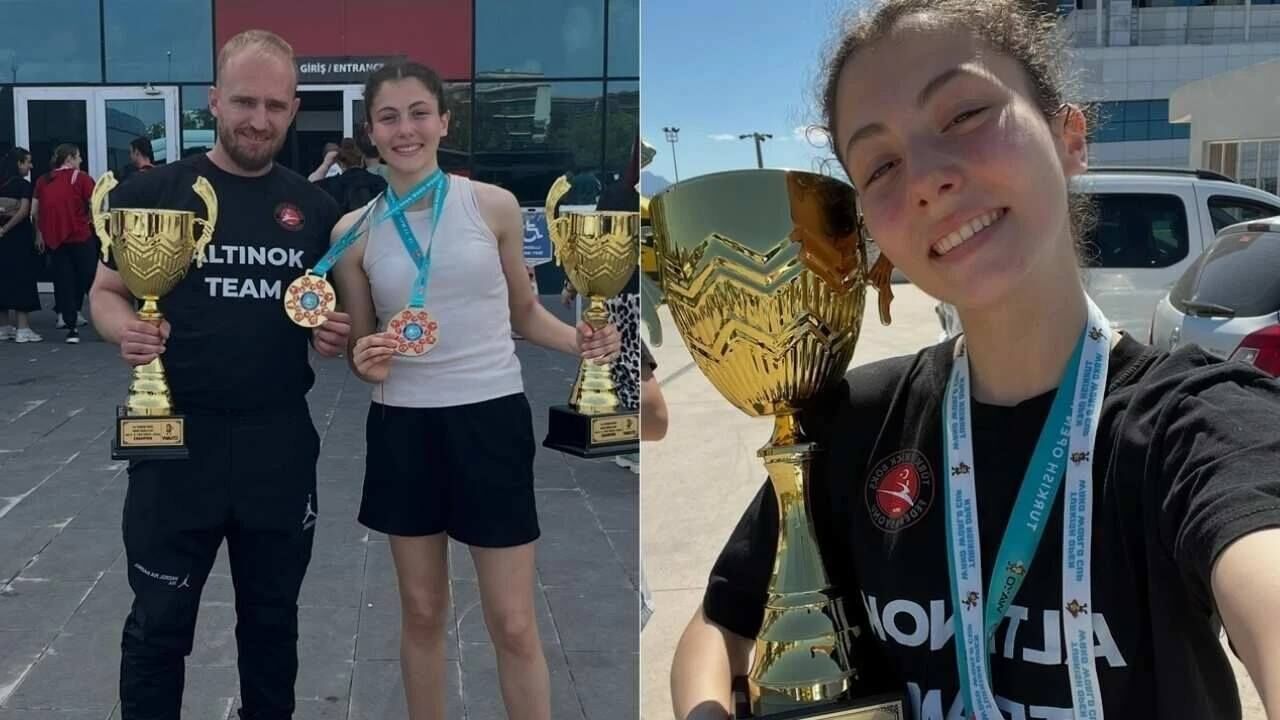 Antalya’da Eskişehirli sporcudan iki kategoride şampiyonluk