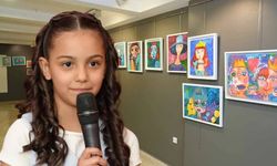 Eskişehir'de minik ressamlardan eserler sergileniyor