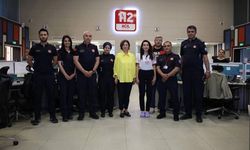 Ayşe Ünlüce’den 112 Acil Çağrı Merkezi’ne bayram ziyareti