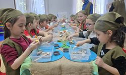 Eskişehir’de Es Çocuk Evi’nde miniklere sabun yapım atölyesi düzenlendi