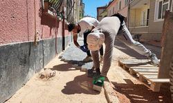 Eskişehir'de sokaklar temiz ve modern görünüme kavuşmaya devam ediyor