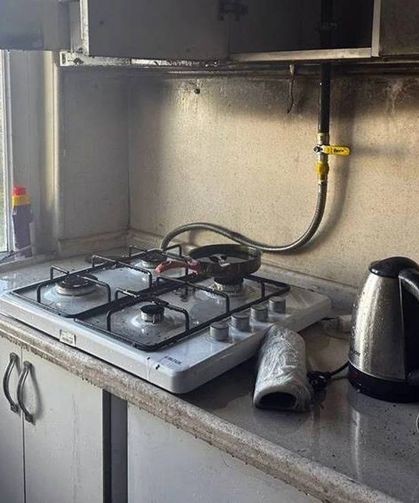 Emirdağ’da mutfak yangını; Yangından etkilenenler var