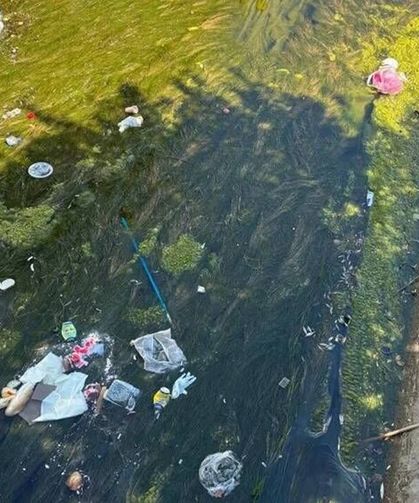Eskişehir’de sulama kanalında dikkat çeken görüntü