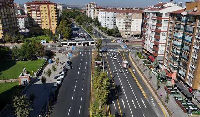 Eskişehir'de Atatürk Bulvarı’nda yapılan çalışmalar sona erdi