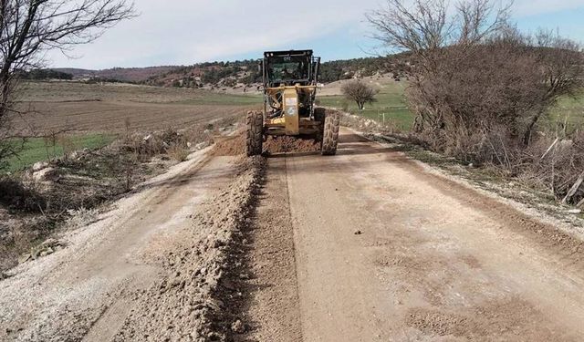 Seyitgazi’de iki ayrı hatta yol yenileme çalışmaları sürüyor