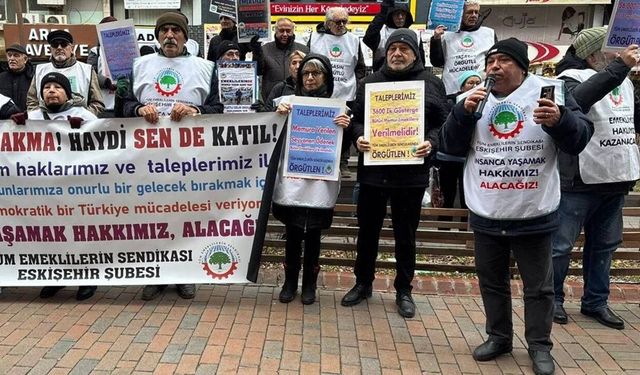 Eskişehir’de emekliler Meclis’e seslendi: “20 bin lira ile yaşanmaz”