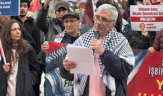 Eskişehir Emek ve Demokrasi Platformu’ndan Filistin’e destek yürüyüşü