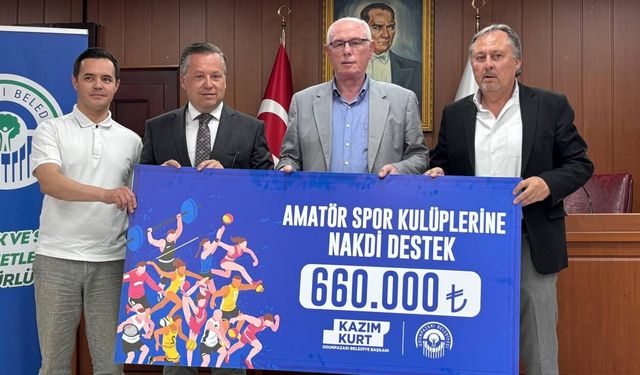 Odunpazarı Belediyesi 33 amatör spor kulübüne 660 bin lira destek verdi