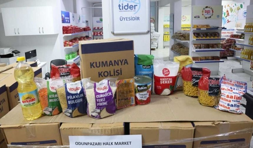 Eskişehir’de dayanışma büyüyor; Halk Market’e anlamlı bağış