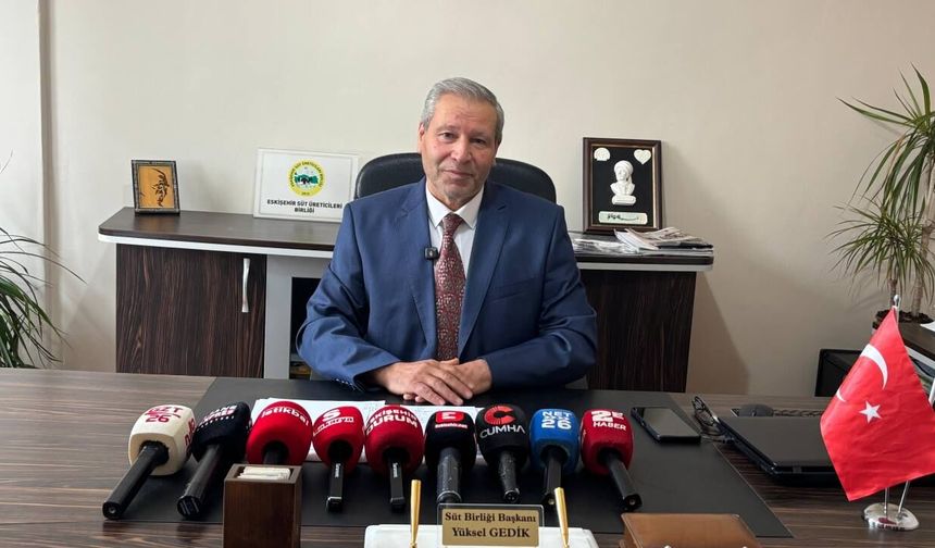 Eskişehir’de süt üreticisi zor durumda: Yüksel Gedik maliyet baskısına dikkat çekti