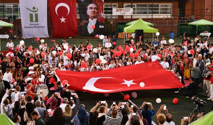 Tepebaşı’nda 30 Ağustos coşkusu sporla buluştu