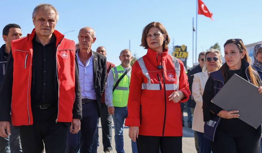 Ayşe Ünlüce 100. Yıl Bulvarı’ndaki çalışmaları yerinde inceledi